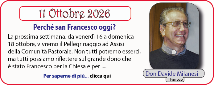 don Davide Milanesi 11 Ottobre 2026