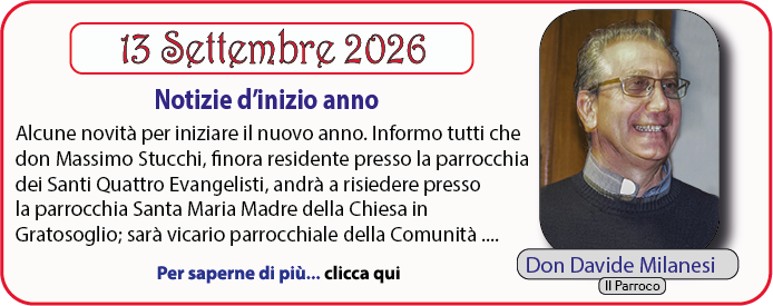 don Davide Milanesi 13 Settembre 2026